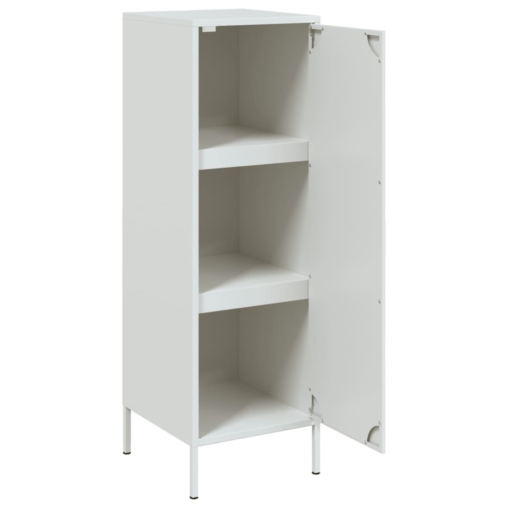 vidaXL Highboard hvit 36x39x113 cm stål