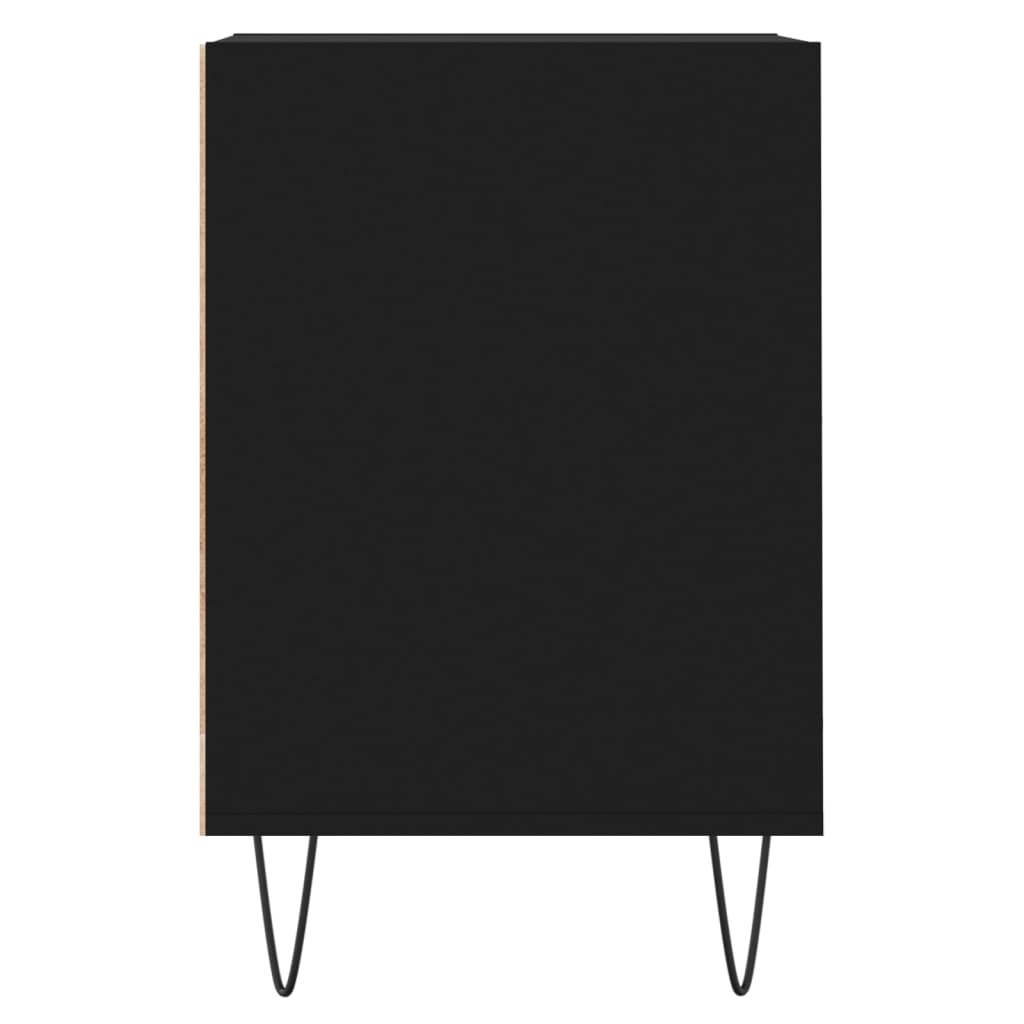 vidaXL TV-benk svart 100x35x55 cm konstruert tre