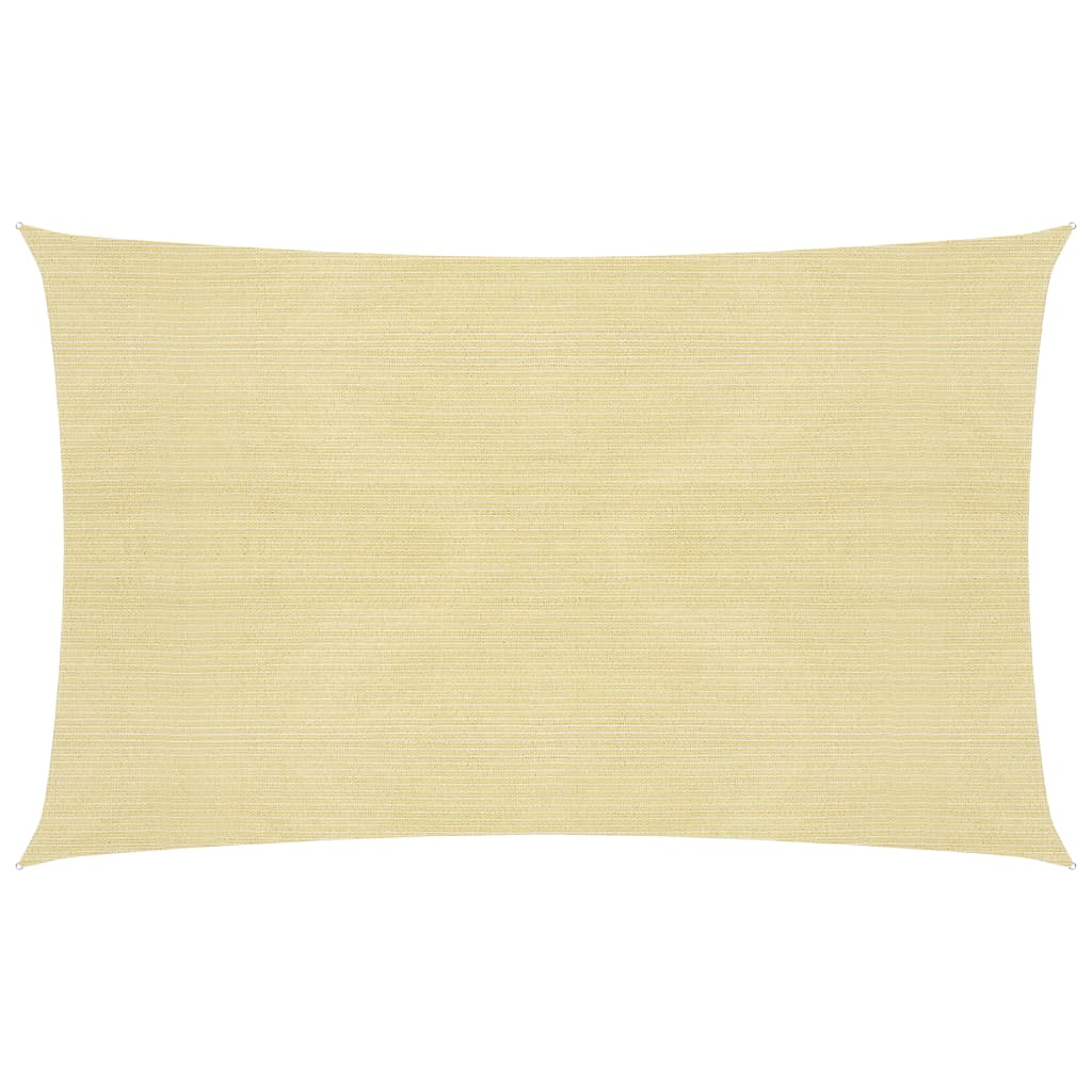 vidaXL Solseil 160 g/m² beige 2x4,5 m HDPE