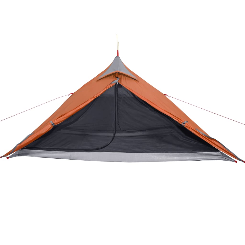 vidaXL Campingtelt tipi 1 person oransje vanntett