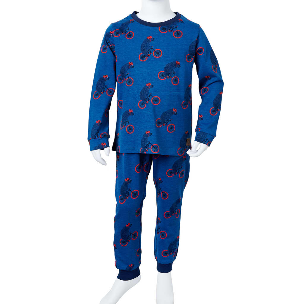 Pyjamas for barn med lange ermer bensin 128