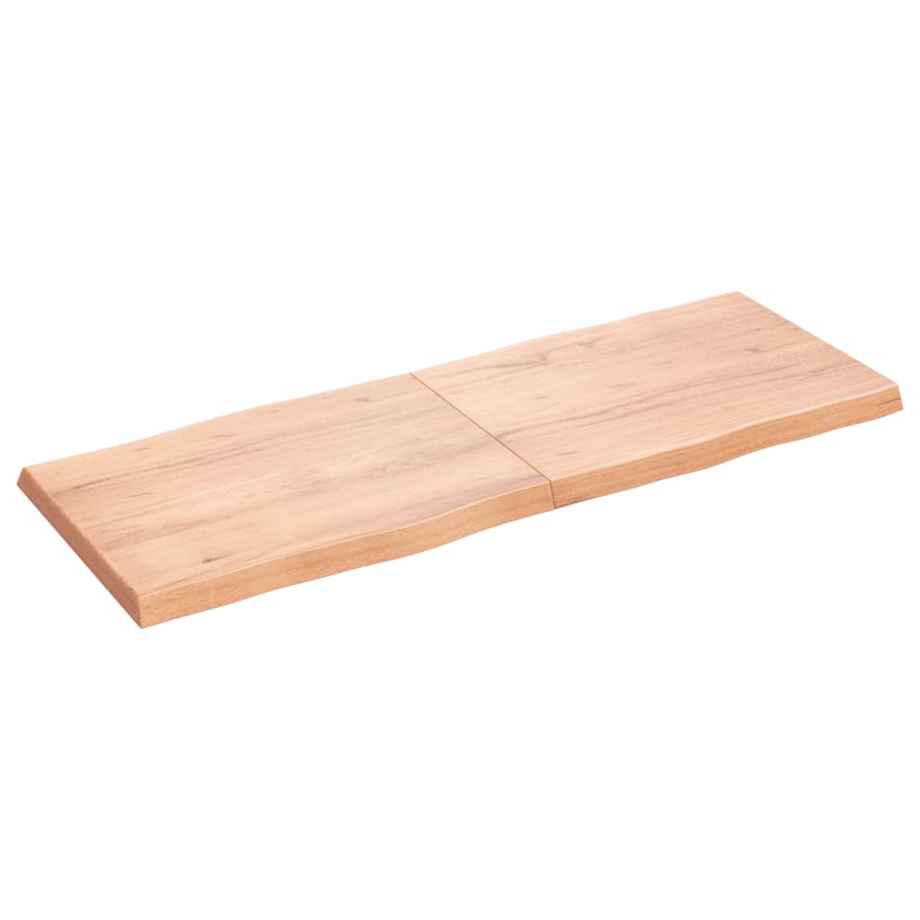 vidaXL Bordplate lysebrun 160x60x(2-6)cm behandlet heltre naturlig