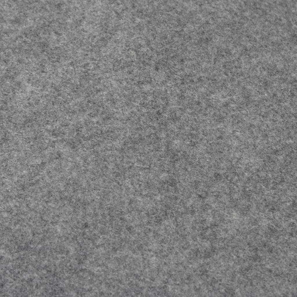 vidaXL Bassengduk lysegrå 500x250 cm polyester geotekstil
