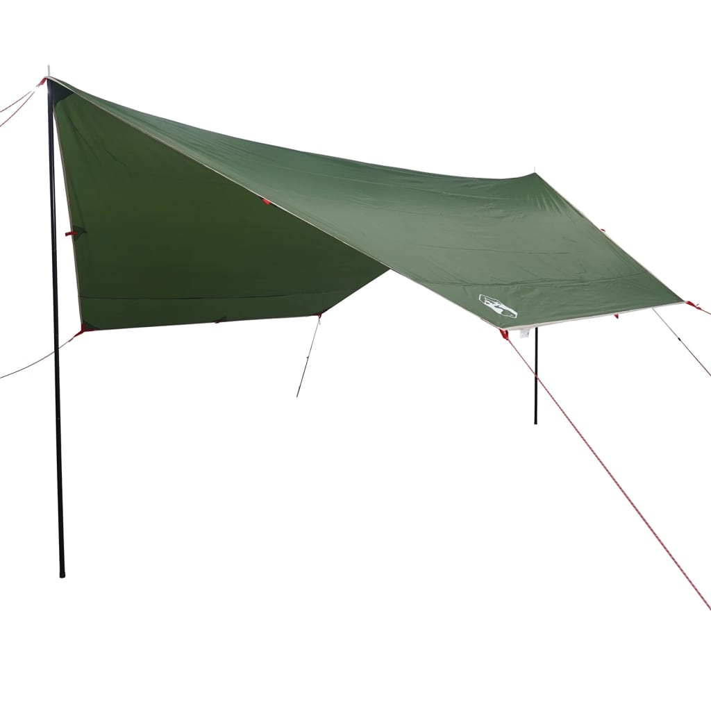 vidaXL Campingpresenning grønn 430x380x210 cm vanntett