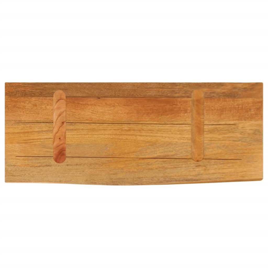 vidaXL Bordplate med naturlig kant 80x20x2,5 cm heltre mango