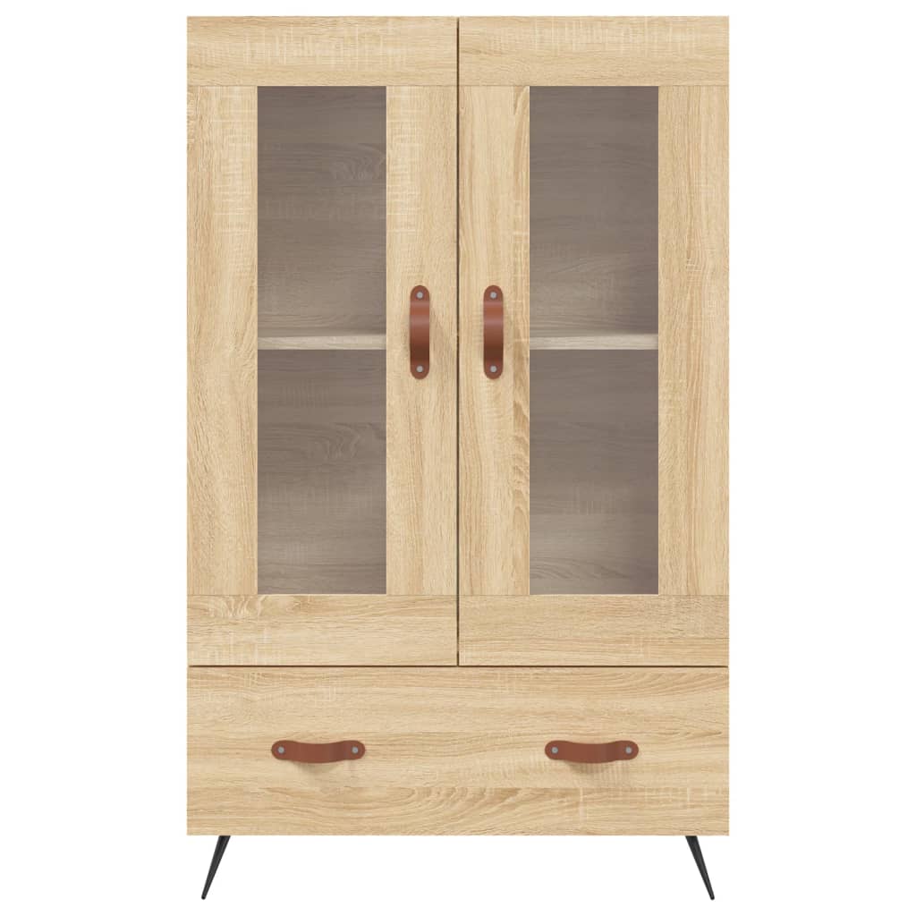 vidaXL Highboard sonoma eik 69,5x31x115 cm konstruert tre