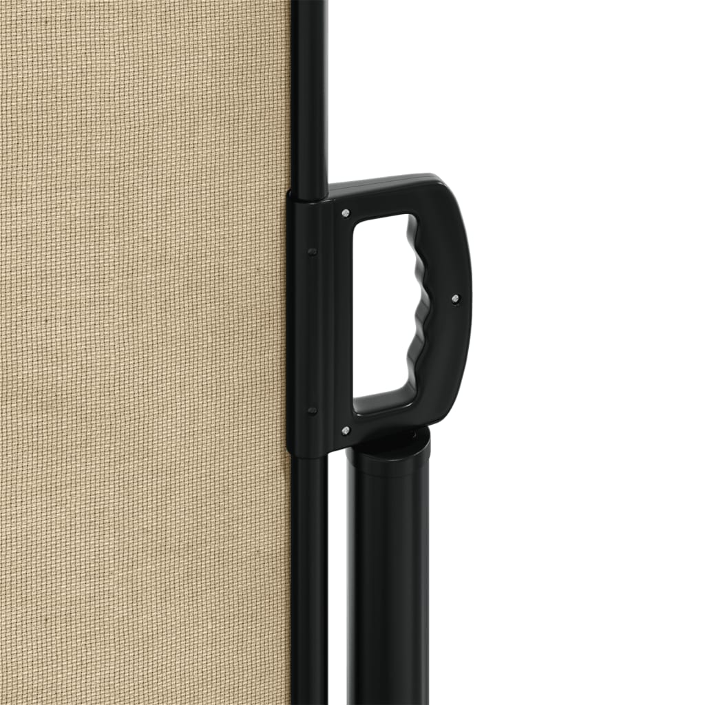 vidaXL Uttrekkbar sidemarkise beige 140x1200 cm