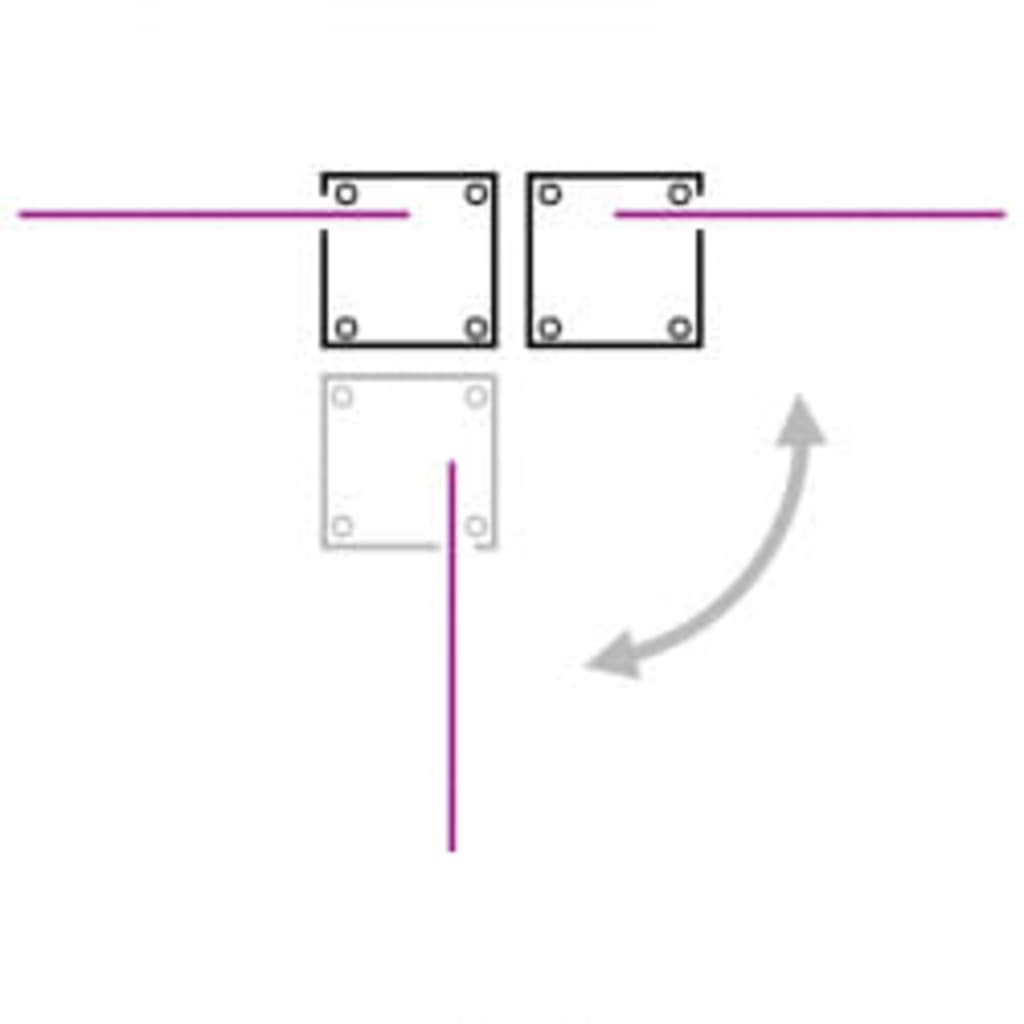 vidaXL Uttrekkbar sidemarkise antrasitt 160x600 cm