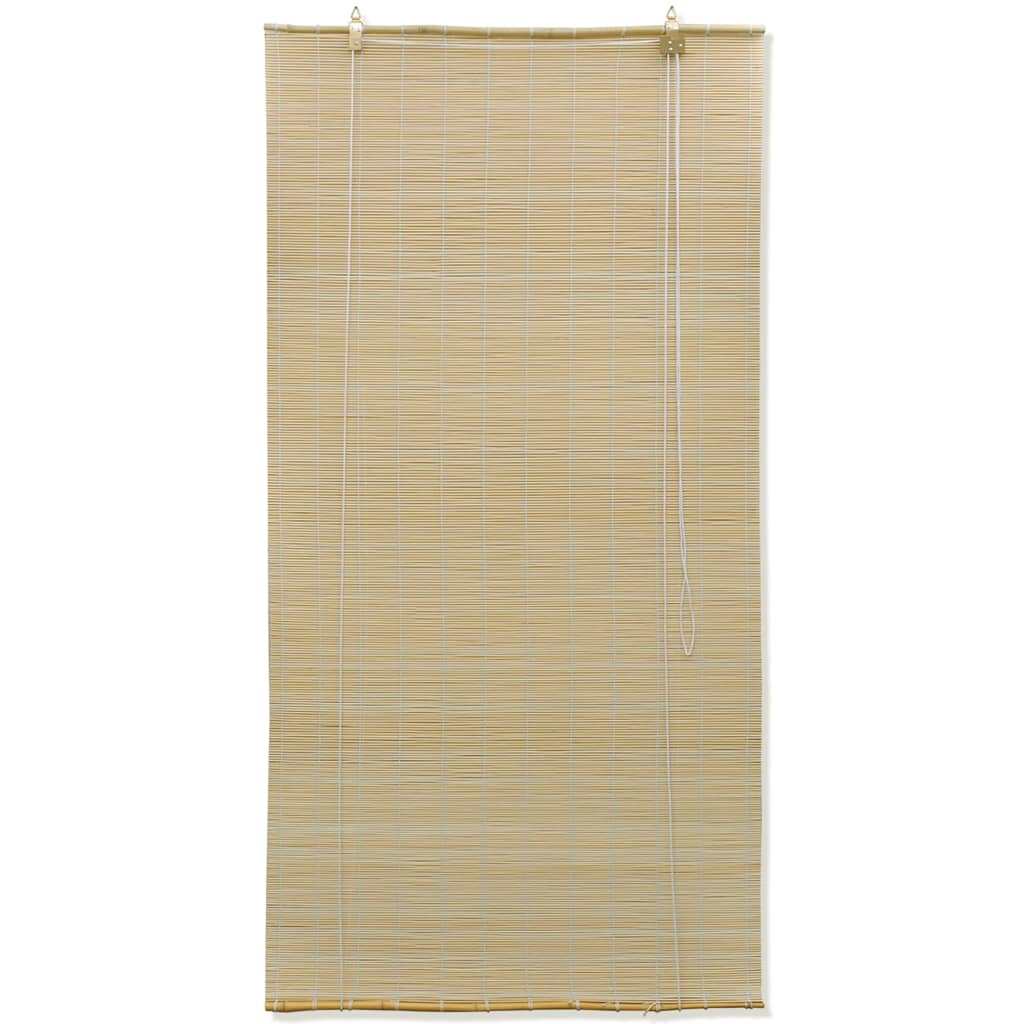 vidaXL Rullegardiner naturlig bambus 80 x 160 cm