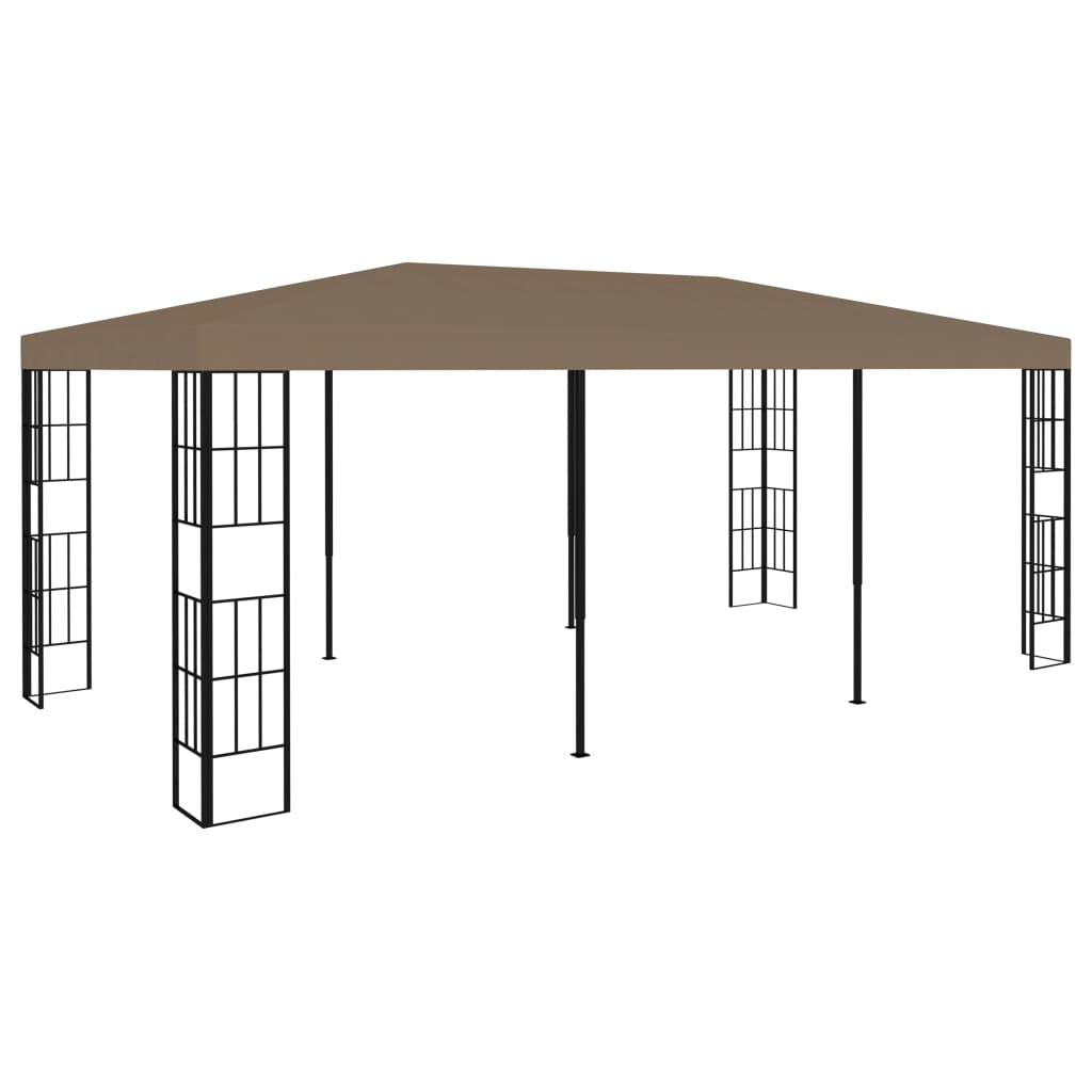 vidaXL Paviljong 6x3 m gråbrun