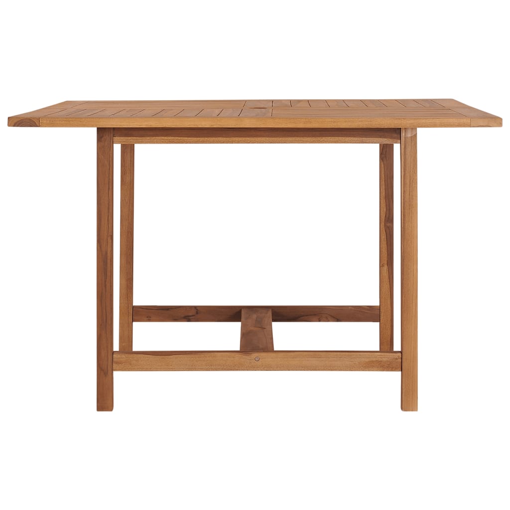 vidaXL Utendørs spisebord 110x110x75 cm heltre teak