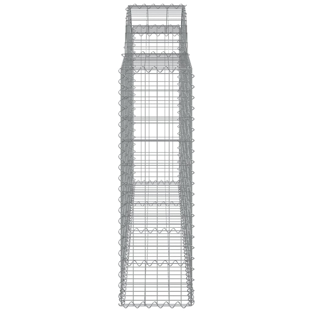 vidaXL Gabionkurver buede 40 stk 200x30x100/120 cm galvanisert jern