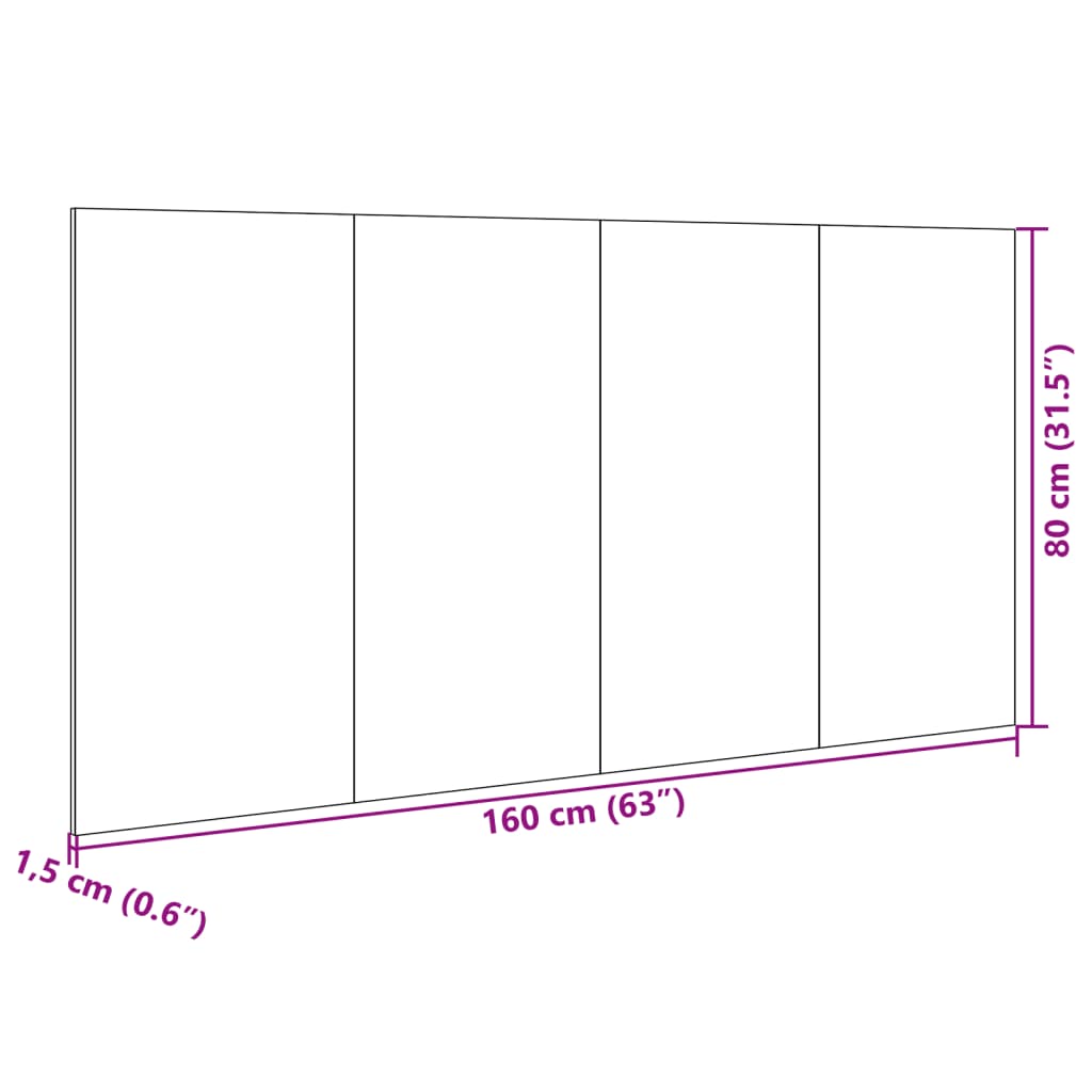 vidaXL Hodegavl med skap brun eik 160 cm konstruert tre