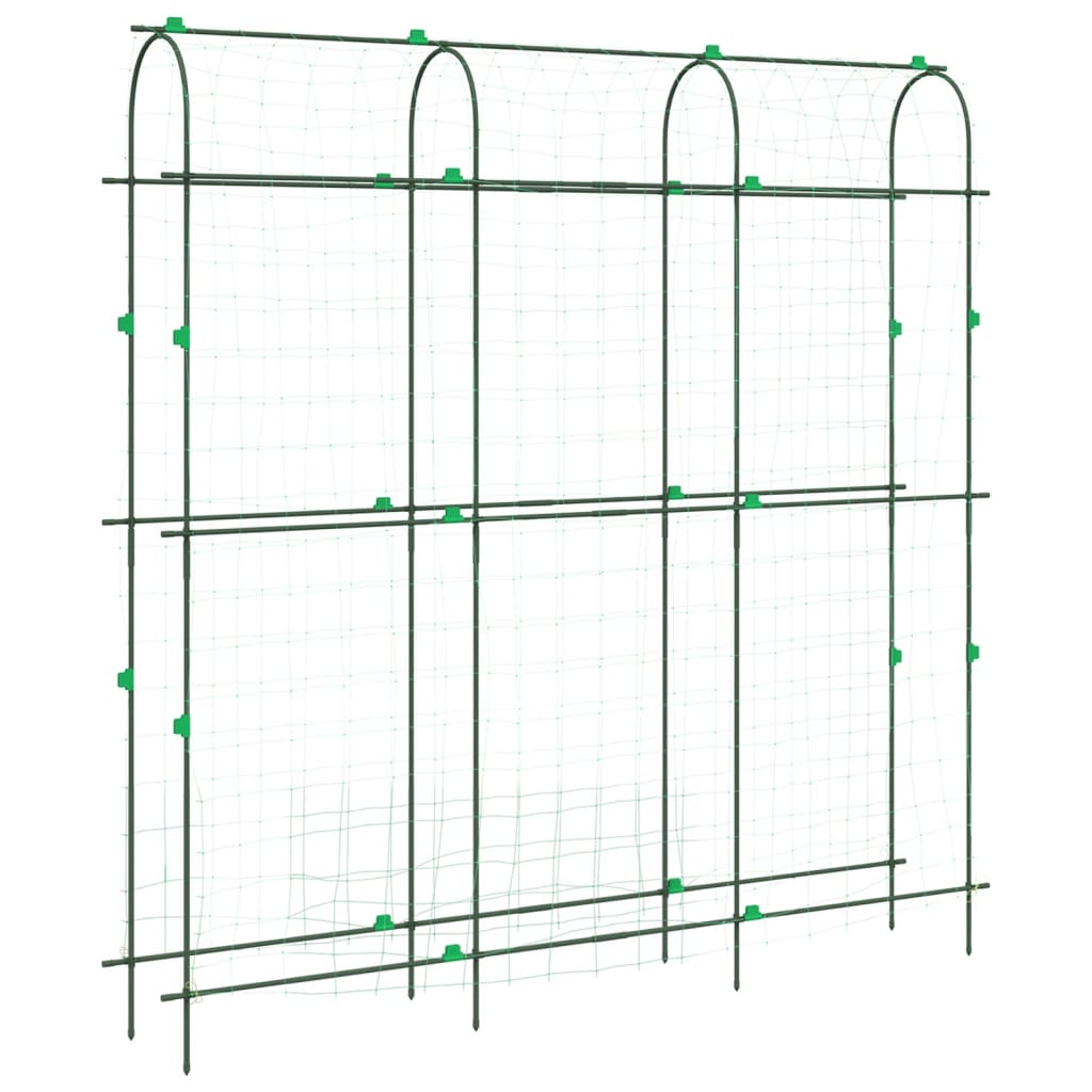 vidaXL Hageespalier for klatreplanter U-form 181x31x182,5 cm stål