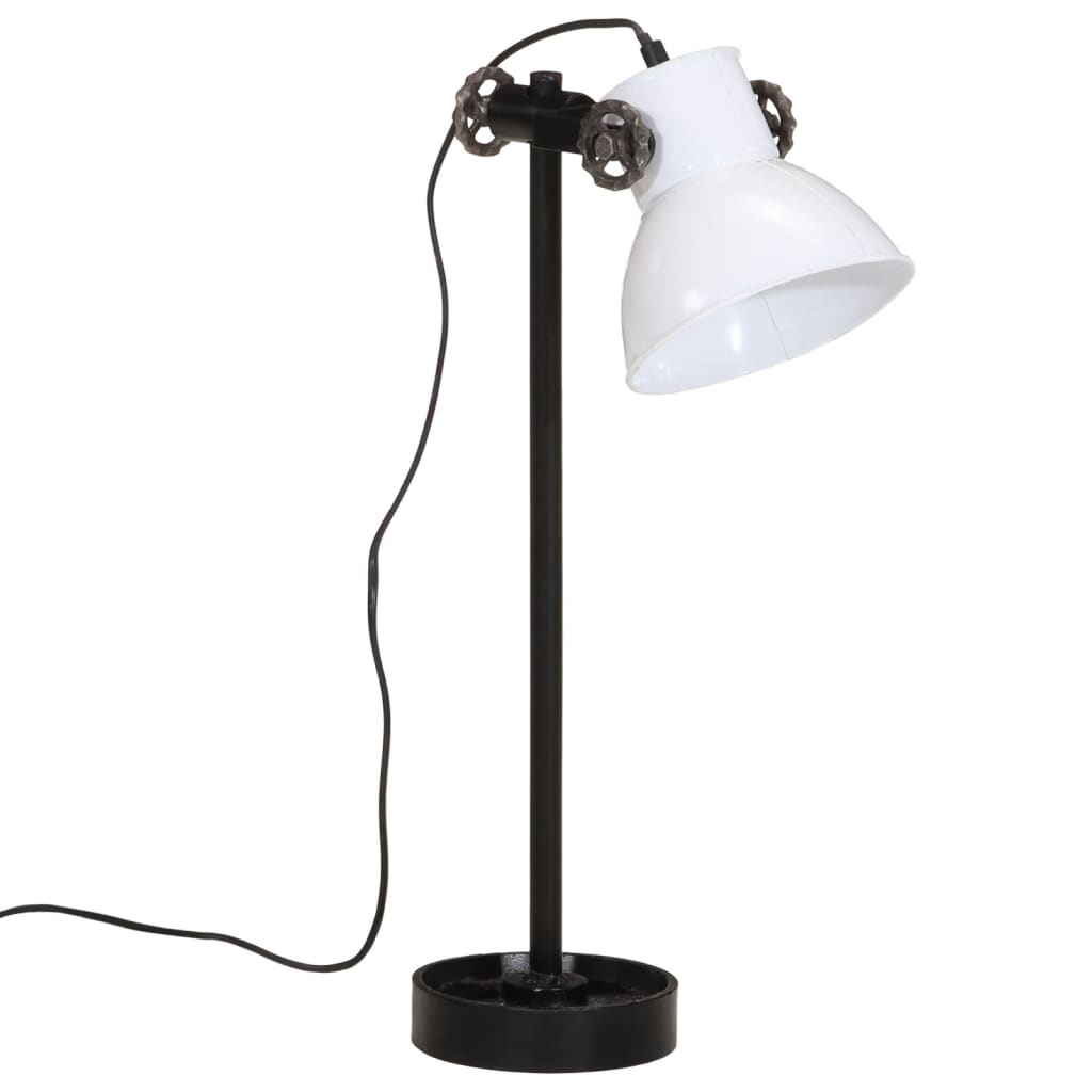 vidaXL Skrivebordslampe 25 W hvit 15x15x55 cm E27
