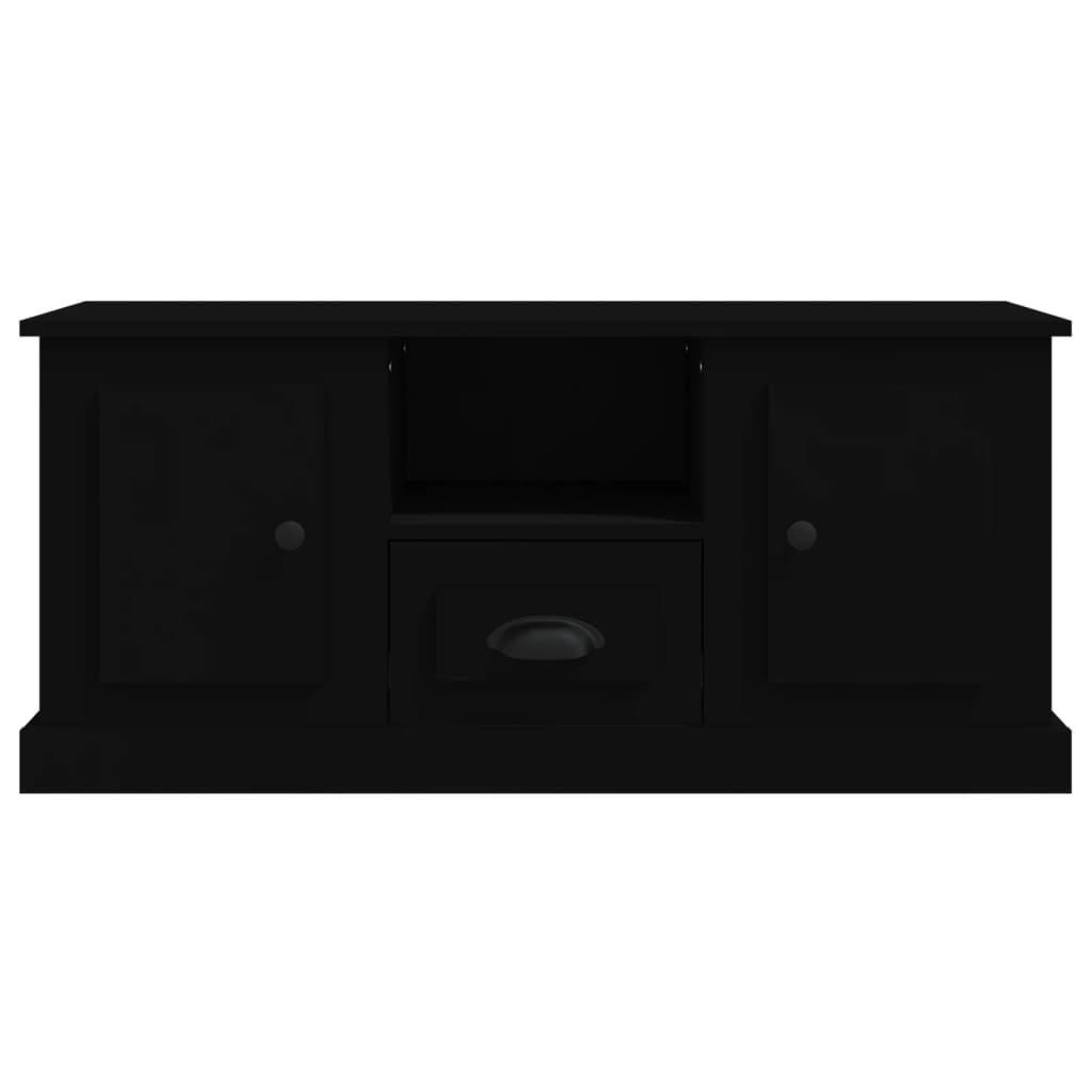 vidaXL TV-benk svart 100x35,5x45 cm konstruert tre