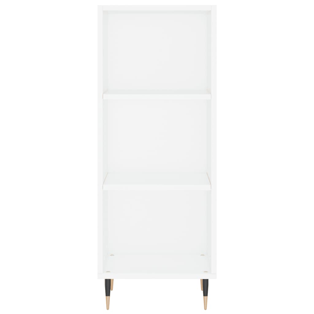 vidaXL Highboard hvit 34,5x34x180 cm konstruert tre