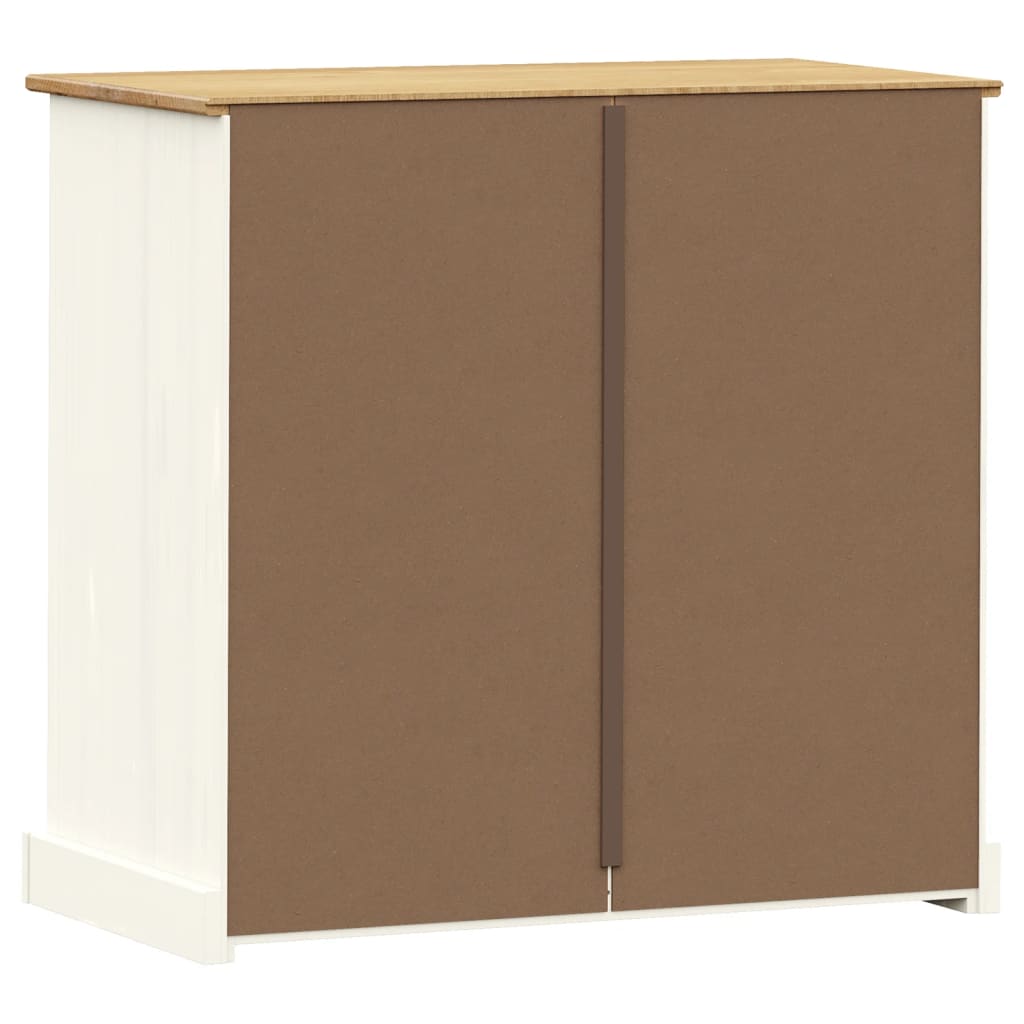 vidaXL Kommode VIGO hvit 80x40x76 cm heltre furu