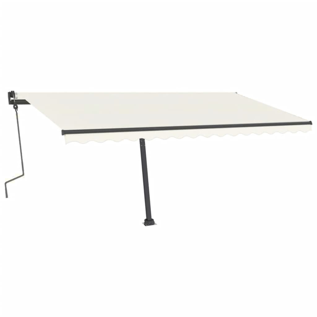 vidaXL Markisestolpesett antrasitt 450x245 cm jern