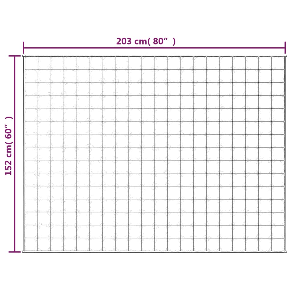 vidaXL Vektdyne blå 152x203 cm 11 kg stoff