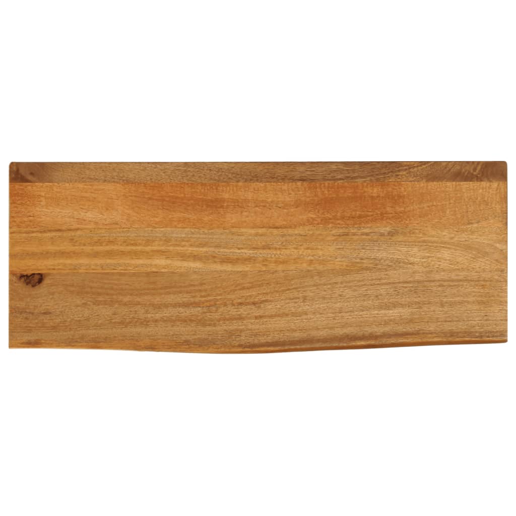 vidaXL Bordplate med naturlig kant 90x30x2,5 cm heltre mango