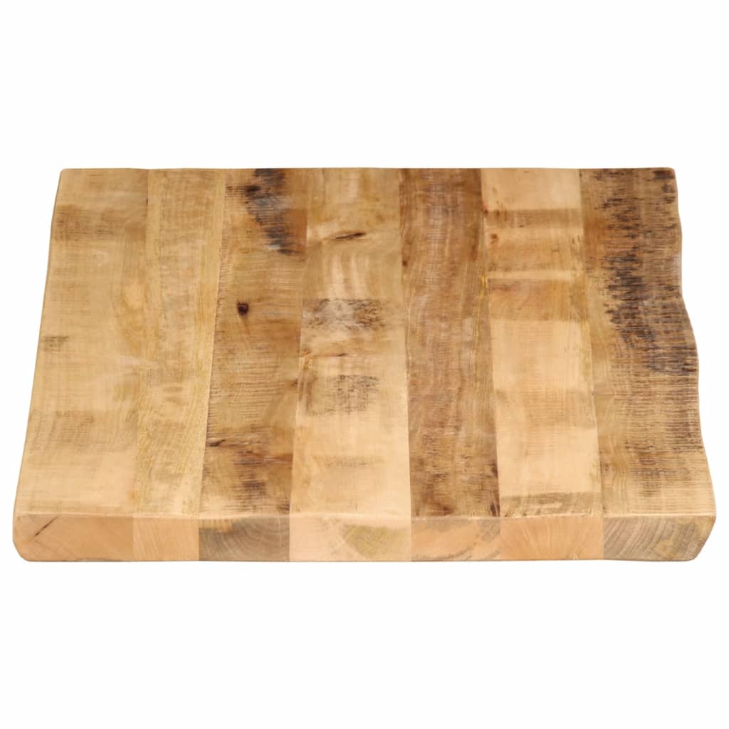 vidaXL Bordplate naturlig kant 100x60x3,8 cm grovt heltre mangotre