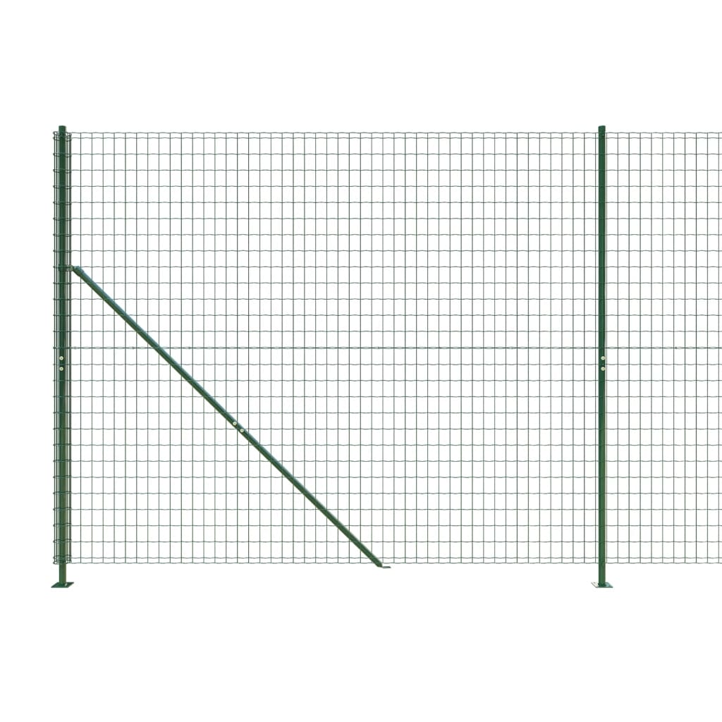 vidaXL Nettinggjerde med flens grønn 1,4x10 m