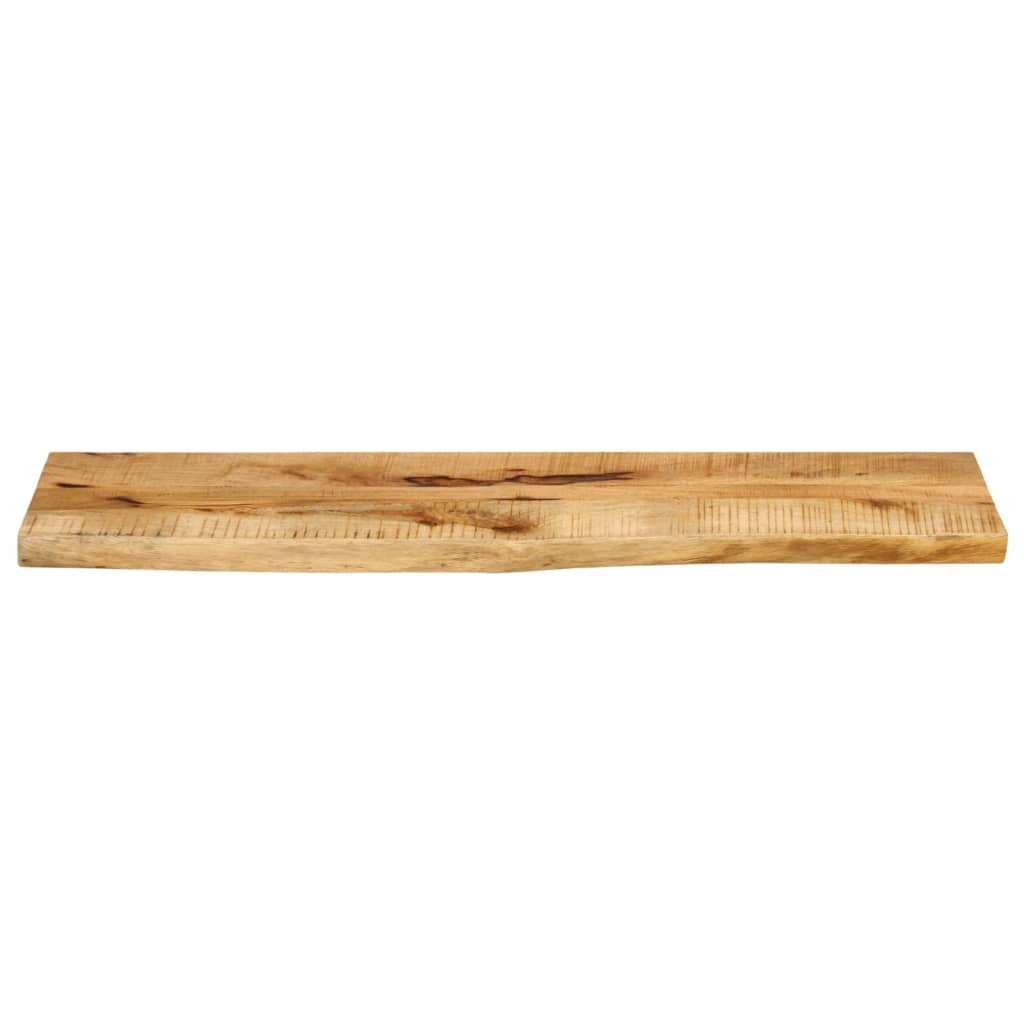 vidaXL Bordplate 110x30x2,5 cm naturlig kant grovt heltre mangotre