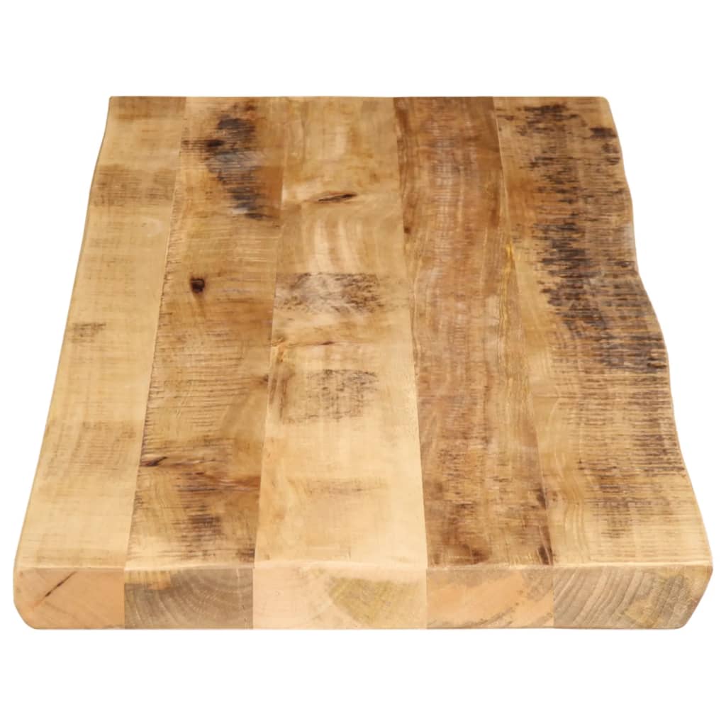 vidaXL Bordplate naturlig kant 140x40x3,8 cm grovt heltre mangotre