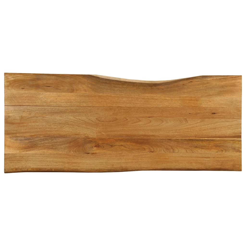 vidaXL Bordplate 140x60x3,8 cm naturlig kant heltre mango