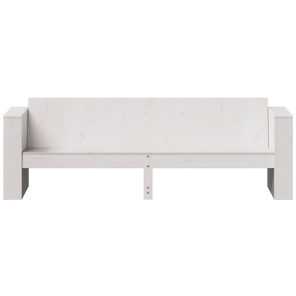 vidaXL Hagesofa 3-seters 189x60x62 cm heltre furu