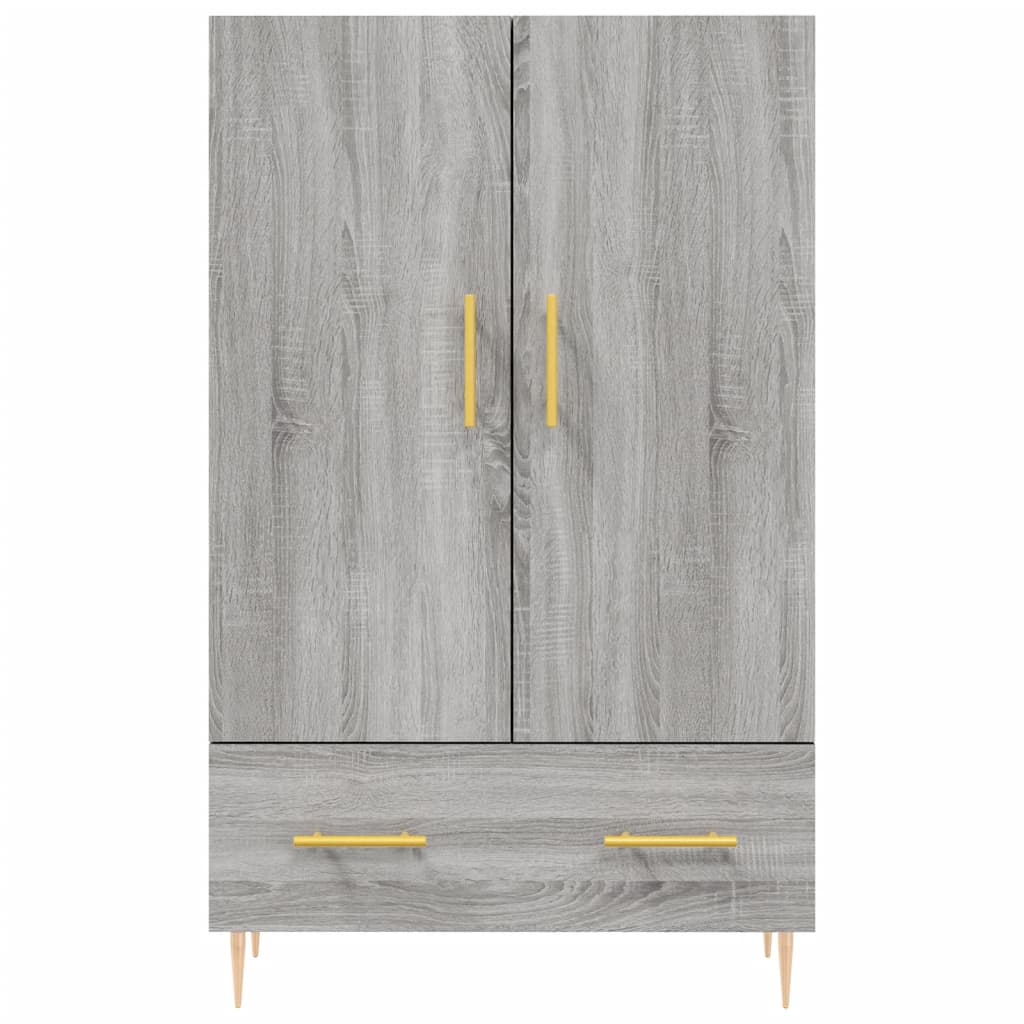 vidaXL Highboard grå sonoma 69,5x31x115 cm konstruert tre