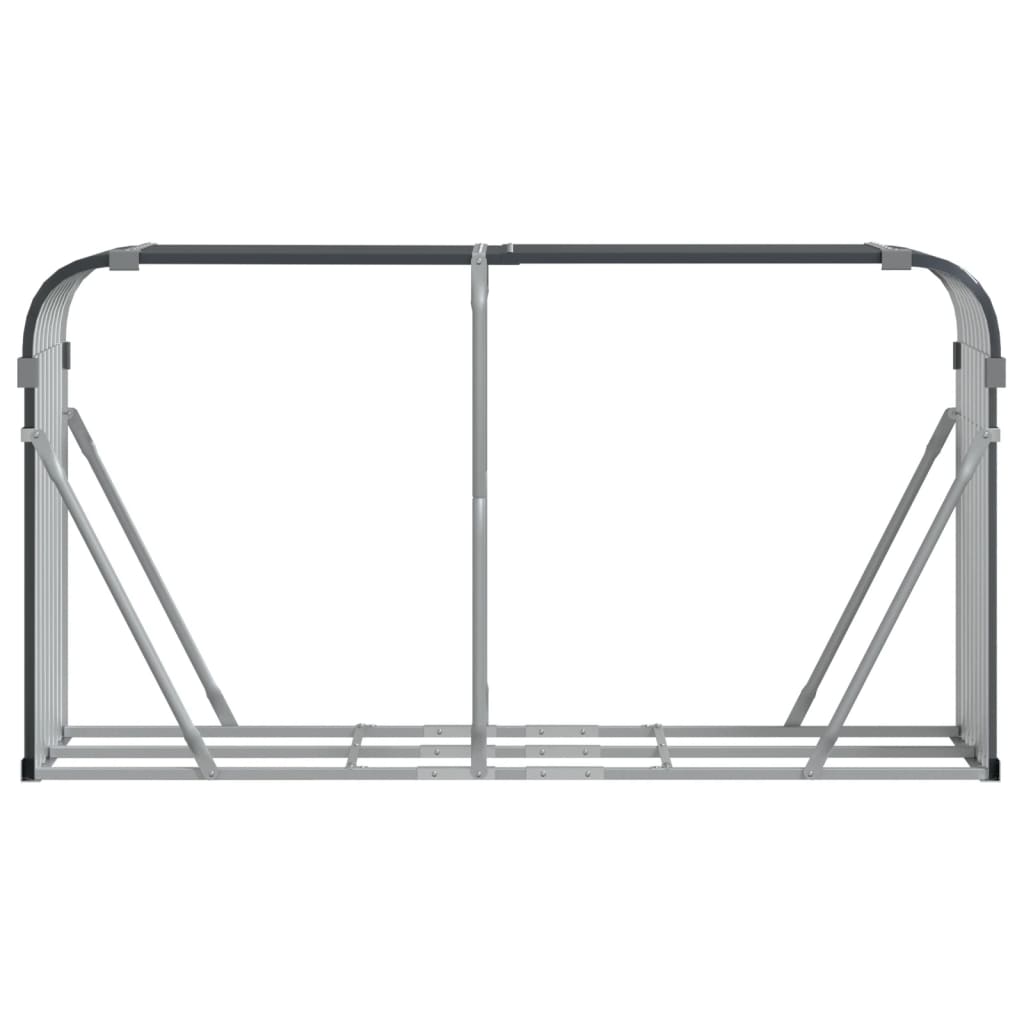 vidaXL Vedholder antrasitt 180x45x100 cm galvanisert stål