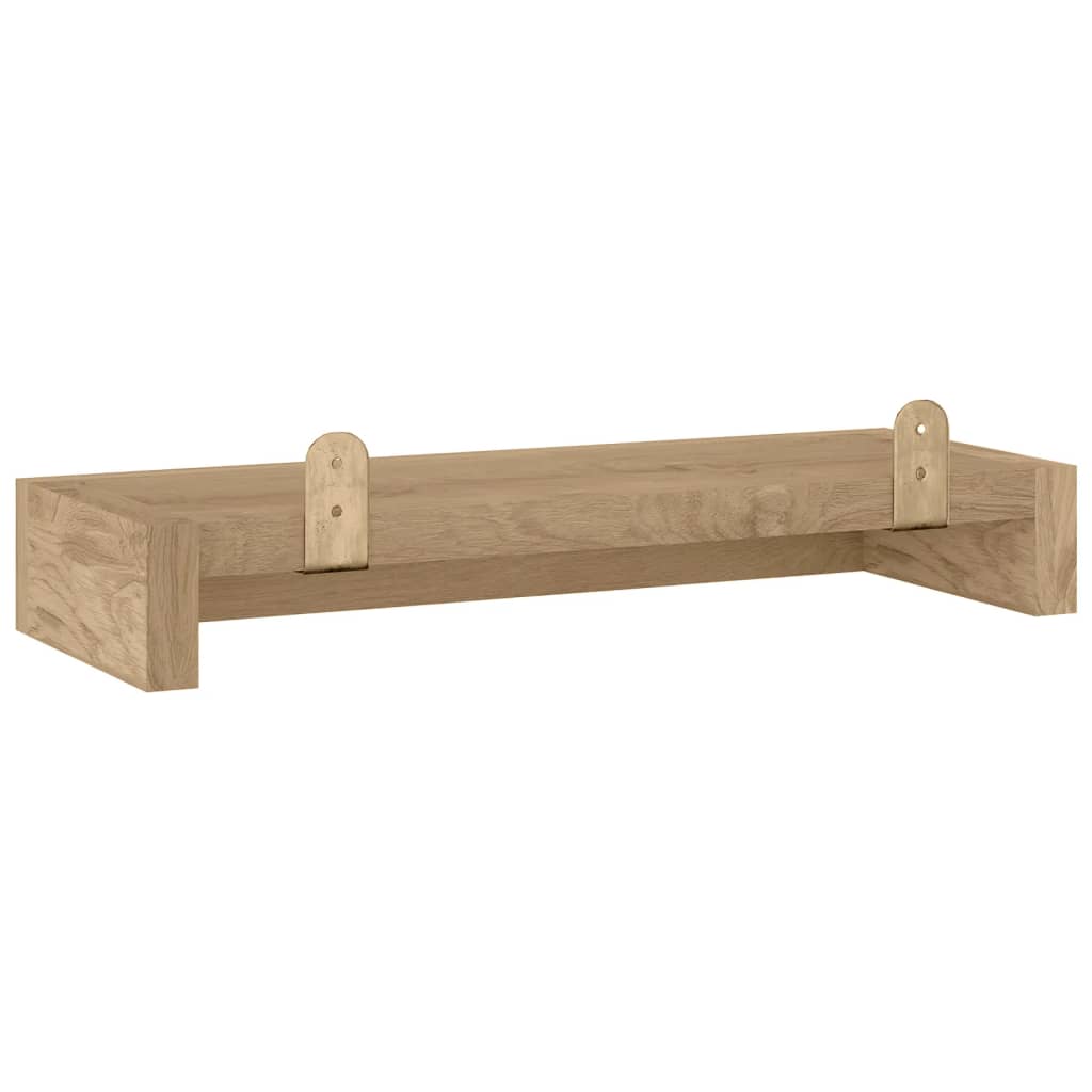 vidaXL Vegghyller 2 stk 40x15x4 cm heltre teak