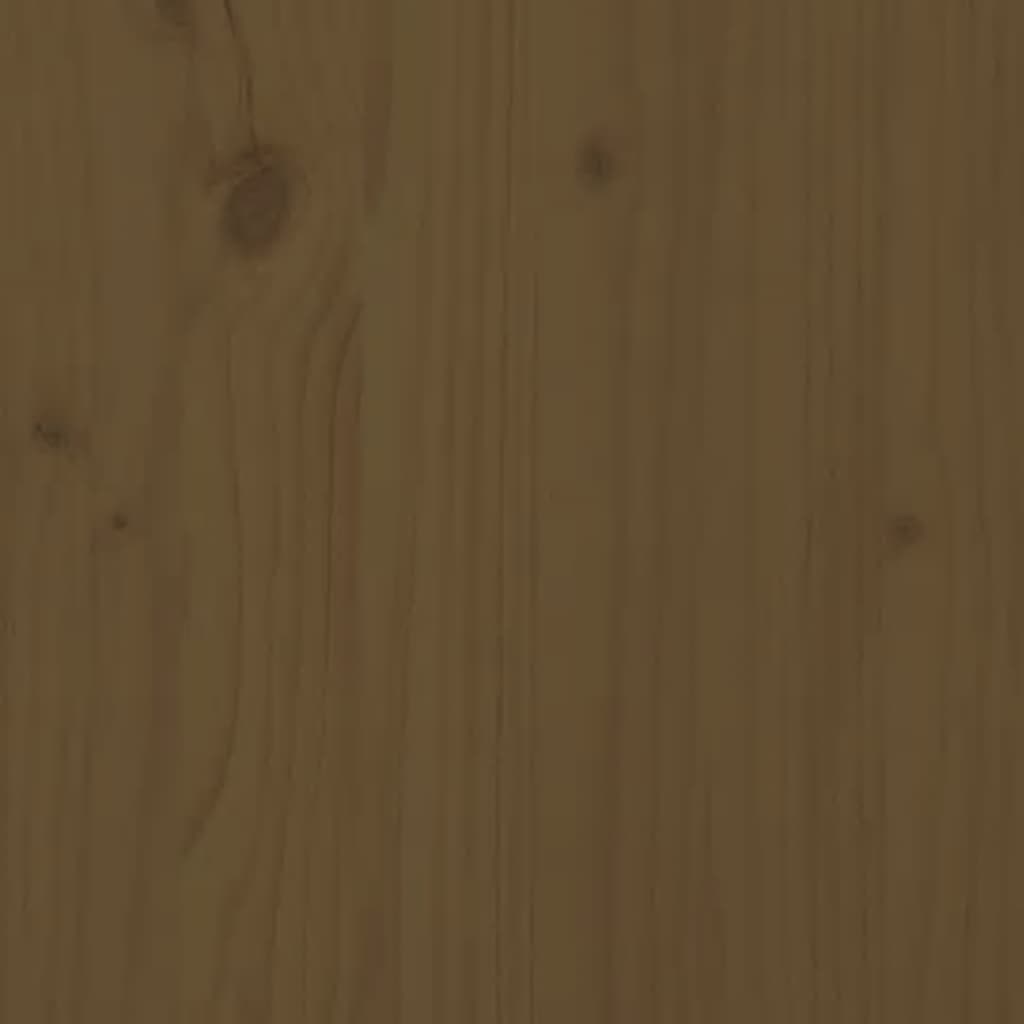 vidaXL Highboard honningbrun 83x41,5x100 cm heltre furu