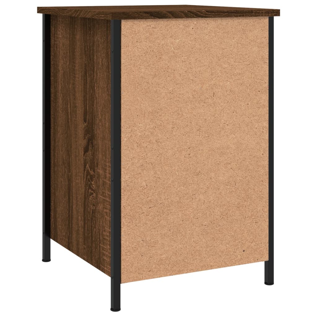 vidaXL Nattbord 2 stk brun eik 40x42x60 cm konstruert tre