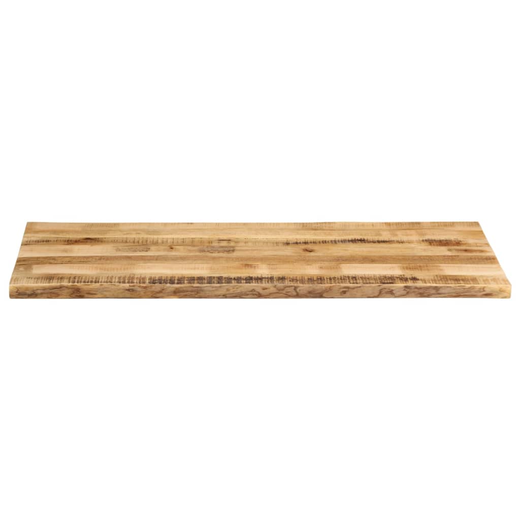 vidaXL Bordplate naturlig kant 140x60x2,5 cm grovt heltre mangotre