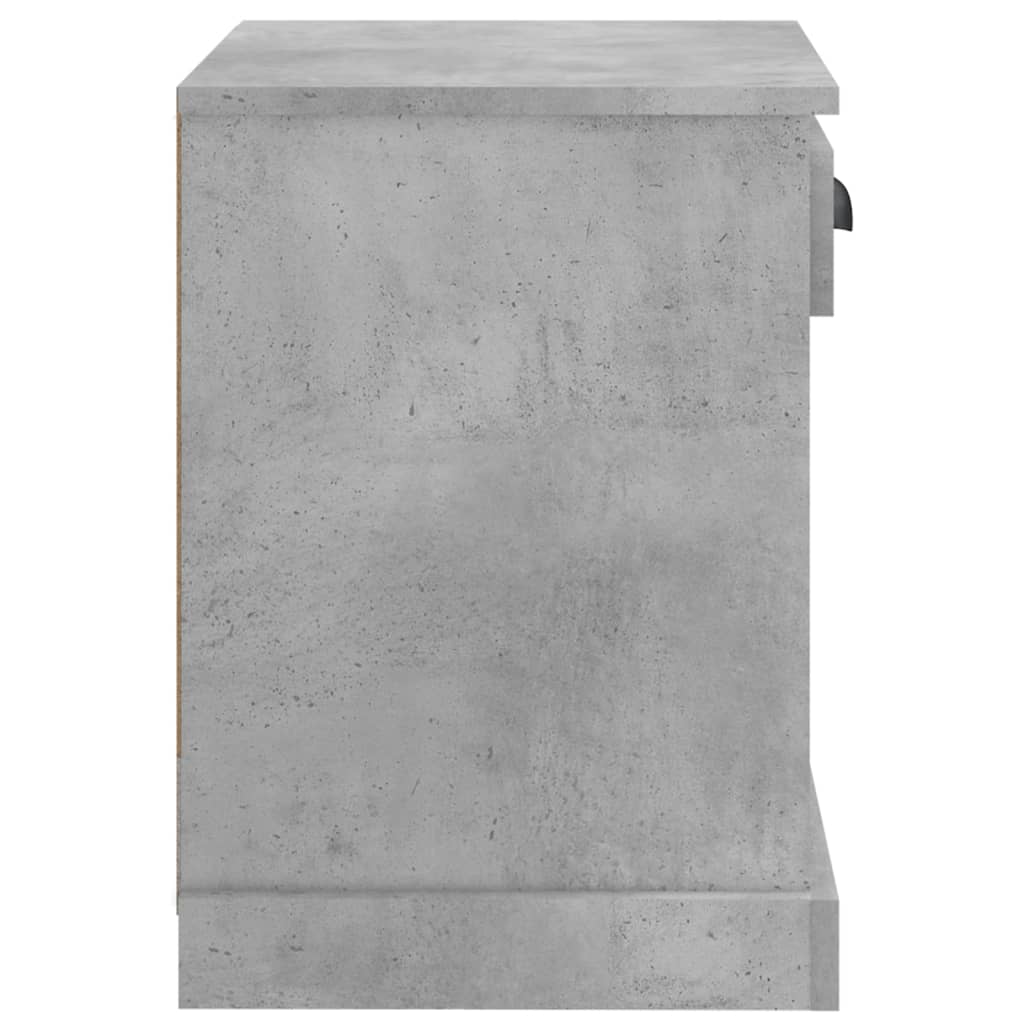 vidaXL Nattbord 2 stk betonggrå 43x36x50 cm