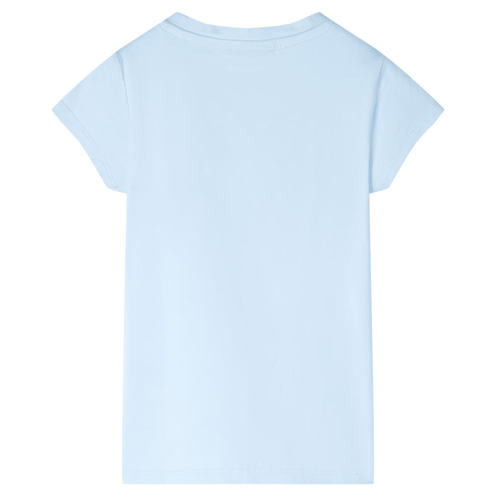 T-skjorte for barn myk blå 116
