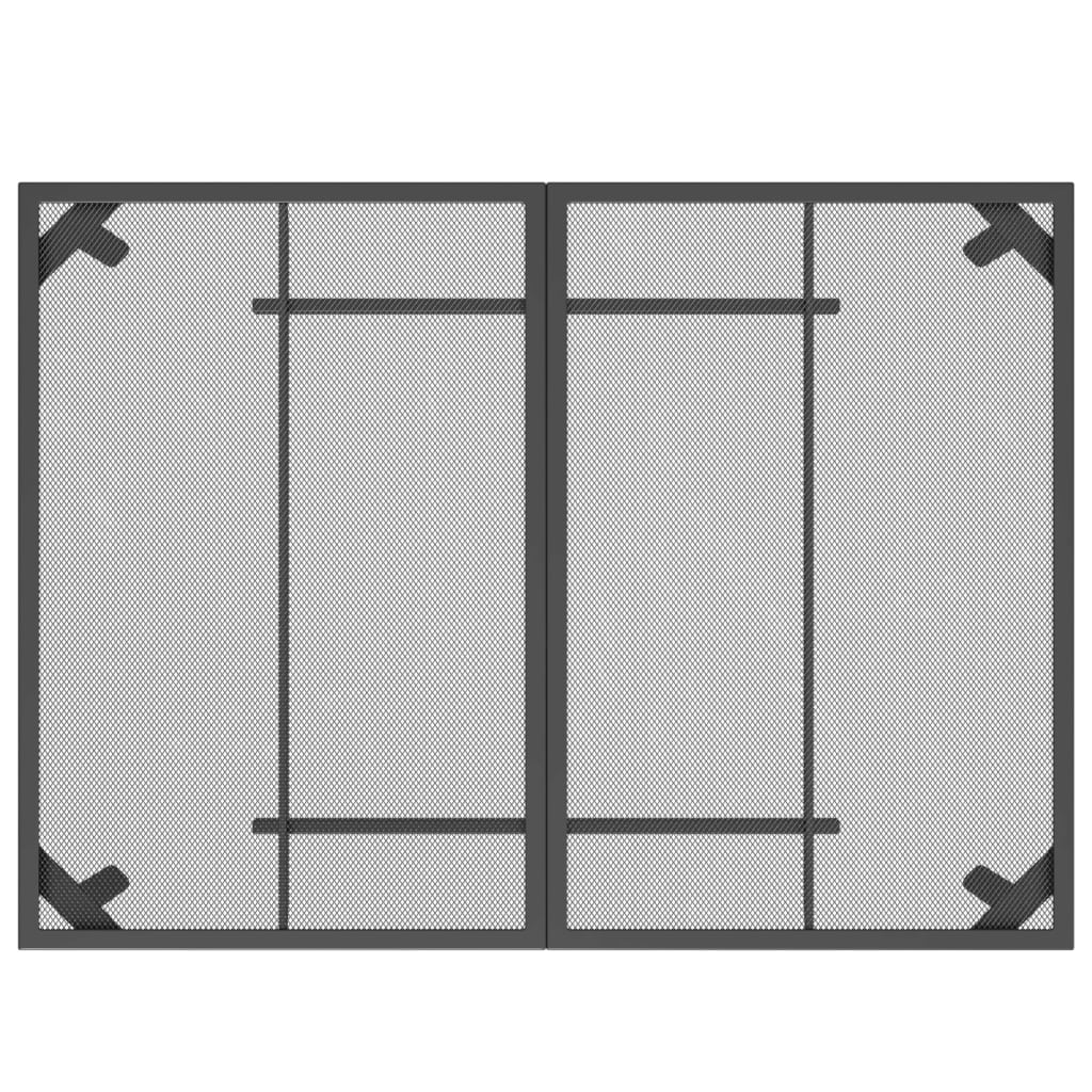 vidaXL Hagebord antrasitt 110x80x72 cm stål netting