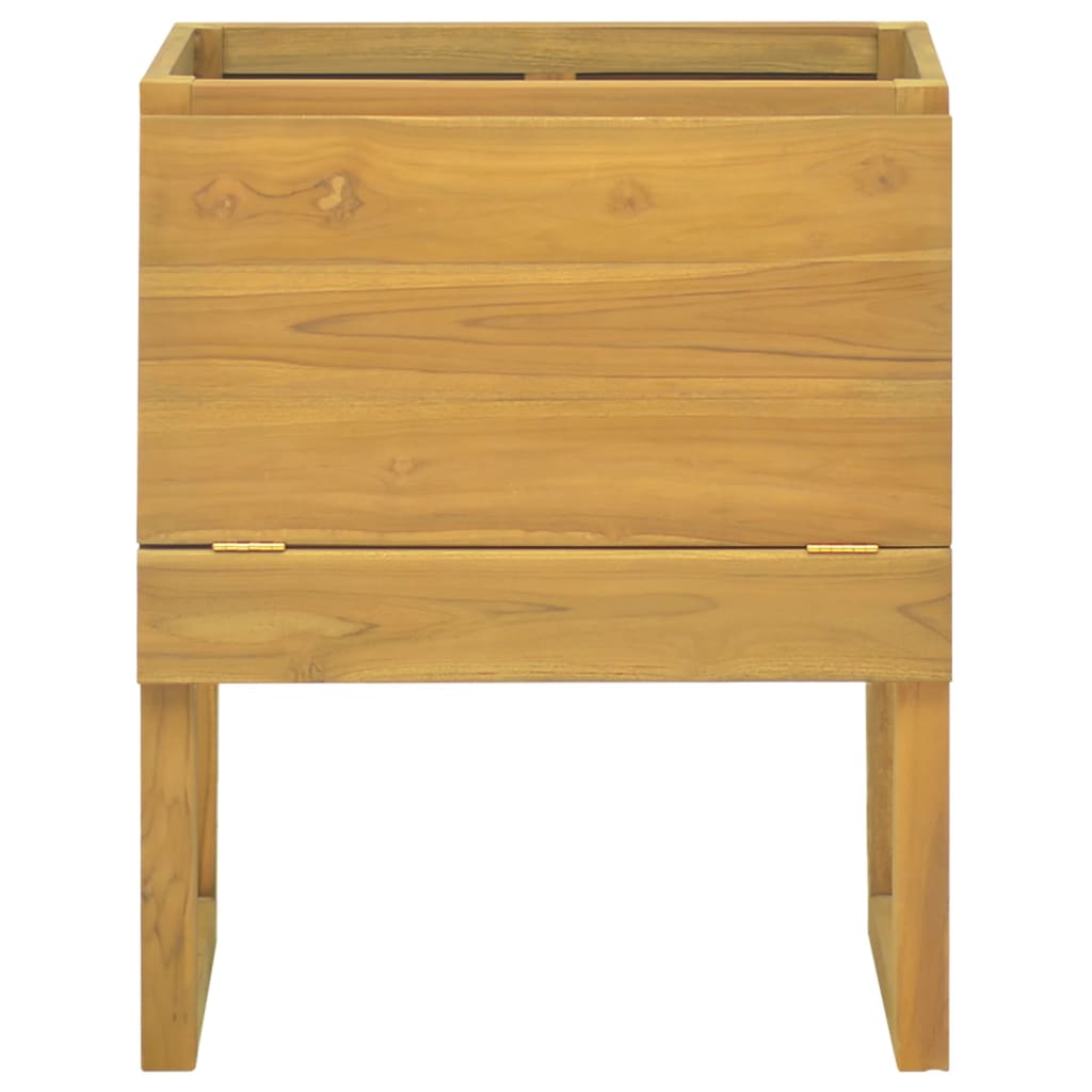 vidaXL Baderomsskap 60x40x75 cm heltre teak