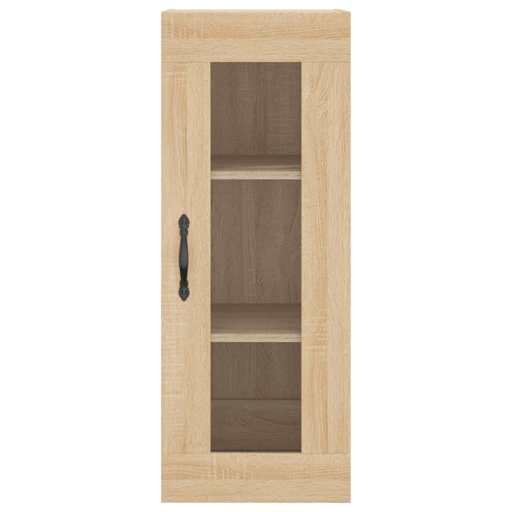 vidaXL Highboard sonoma eik 34,5x34x180 cm konstruert tre