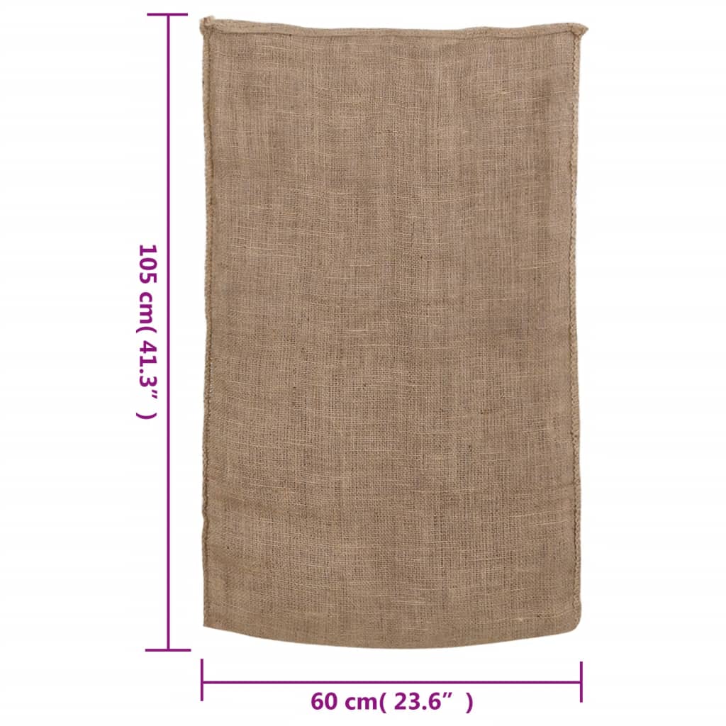 vidaXL Jutesekker 30 stk 60x105 cm 100% jute 220 gsm