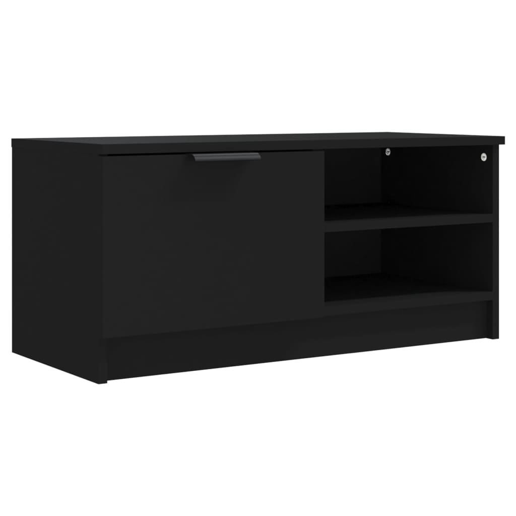 vidaXL TV-benker 2 stk svart 80x35x36,5 cm konstruert tre