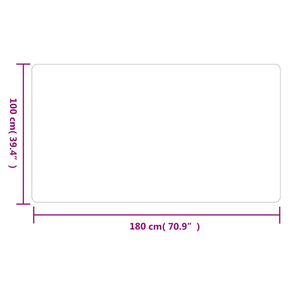 vidaXL Teppeløper i antrasitt 100x180 cm