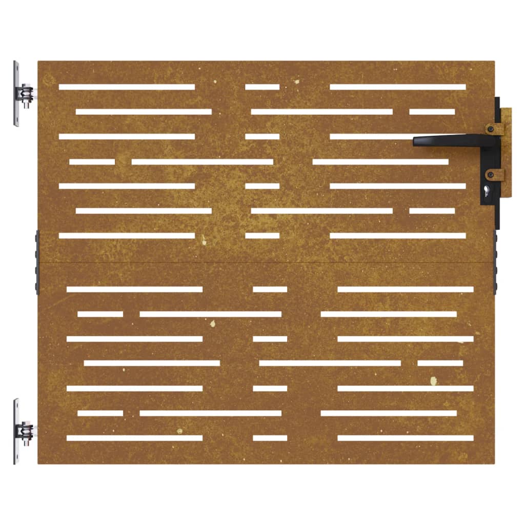 vidaXL Hageport 85x100 cm cortenstål firkantet design