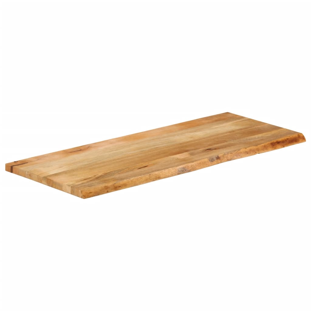 vidaXL Bordplate 140x60x2,5 cm naturlig kant heltre mango