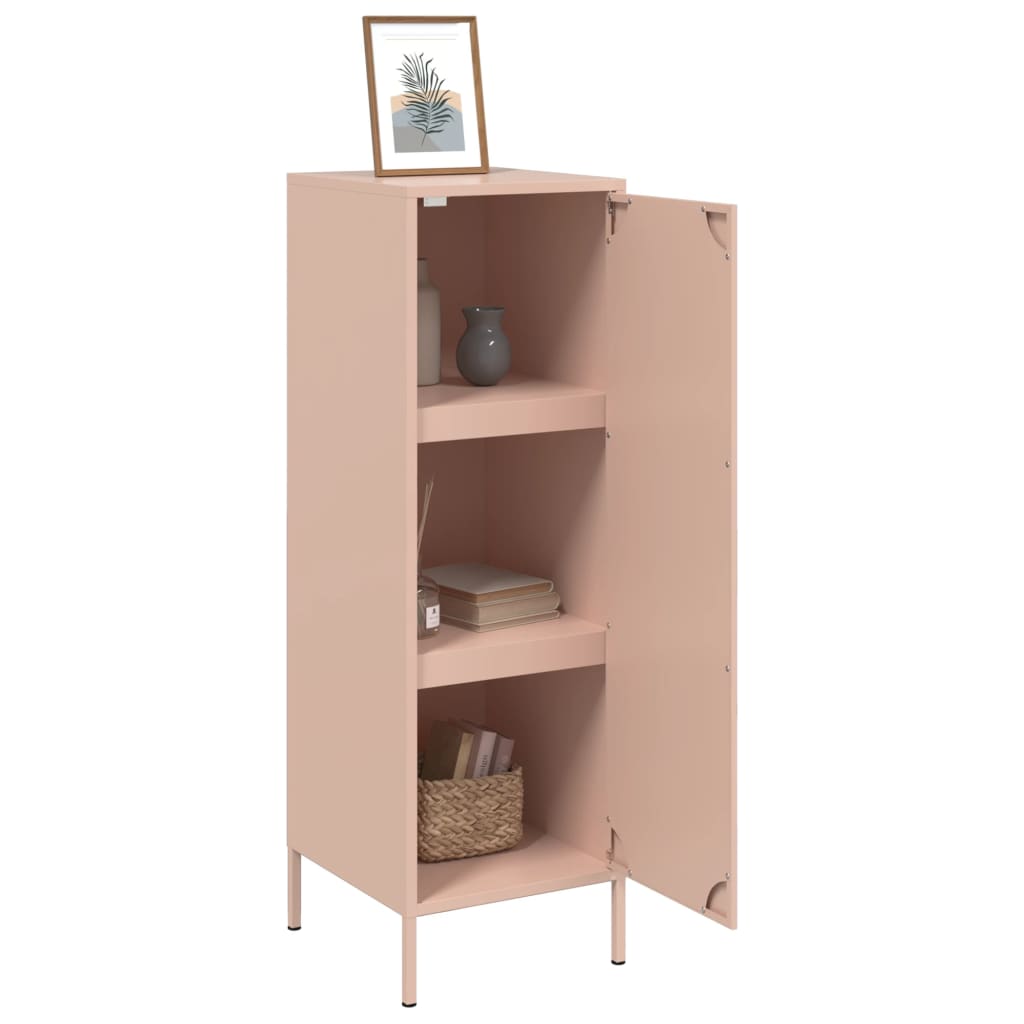 vidaXL Highboard rosa 36x39x113 cm stål