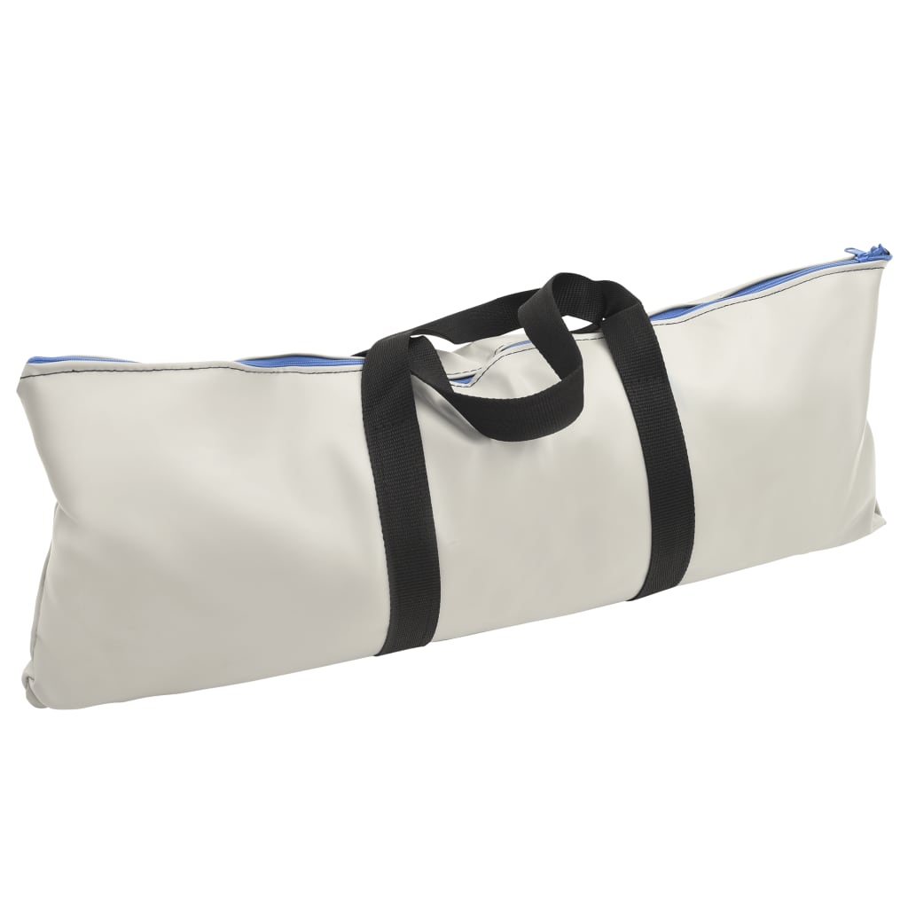 vidaXL Oppblåsbar gymnastikkmatte med pumpe 100x100x20 cm PVC blå