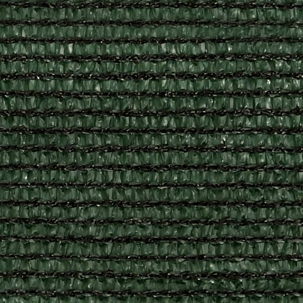 vidaXL Solseil 160 g/m² mørkegrønn 3x4x4 m HDPE
